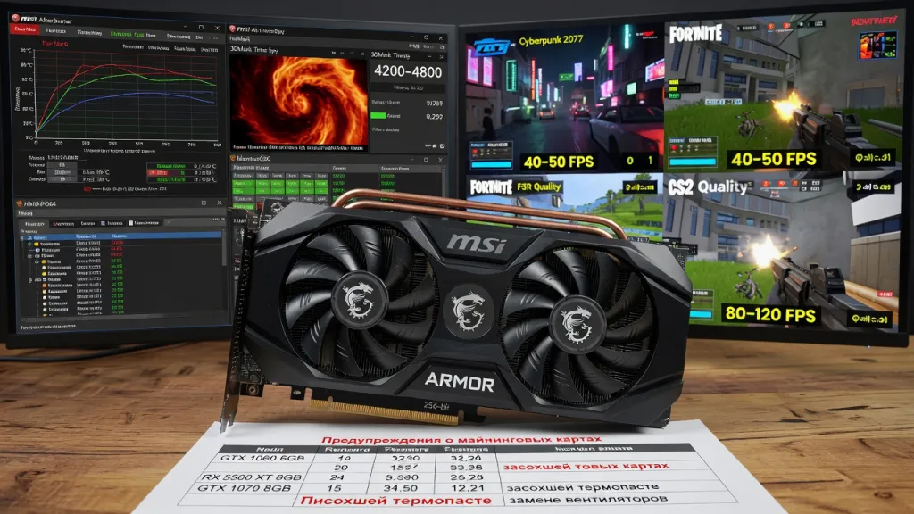 Видеокарта MSI Radeon RX 580 Armor 8 ГБ: как выбрать, проверить и правильно использовать в 2025 году